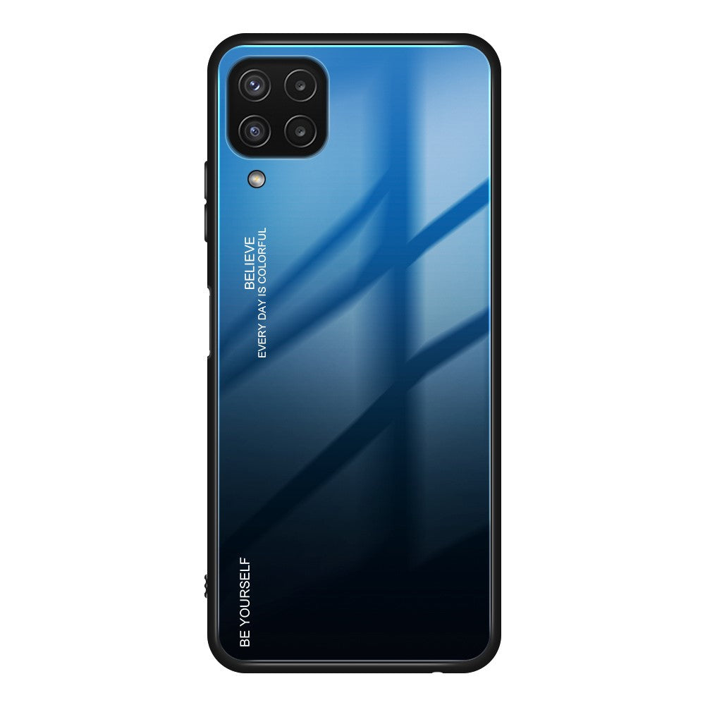 Farvegradient Anti-ridse Glas + TPU Cover til Samsung Galaxy M32 (Global version)