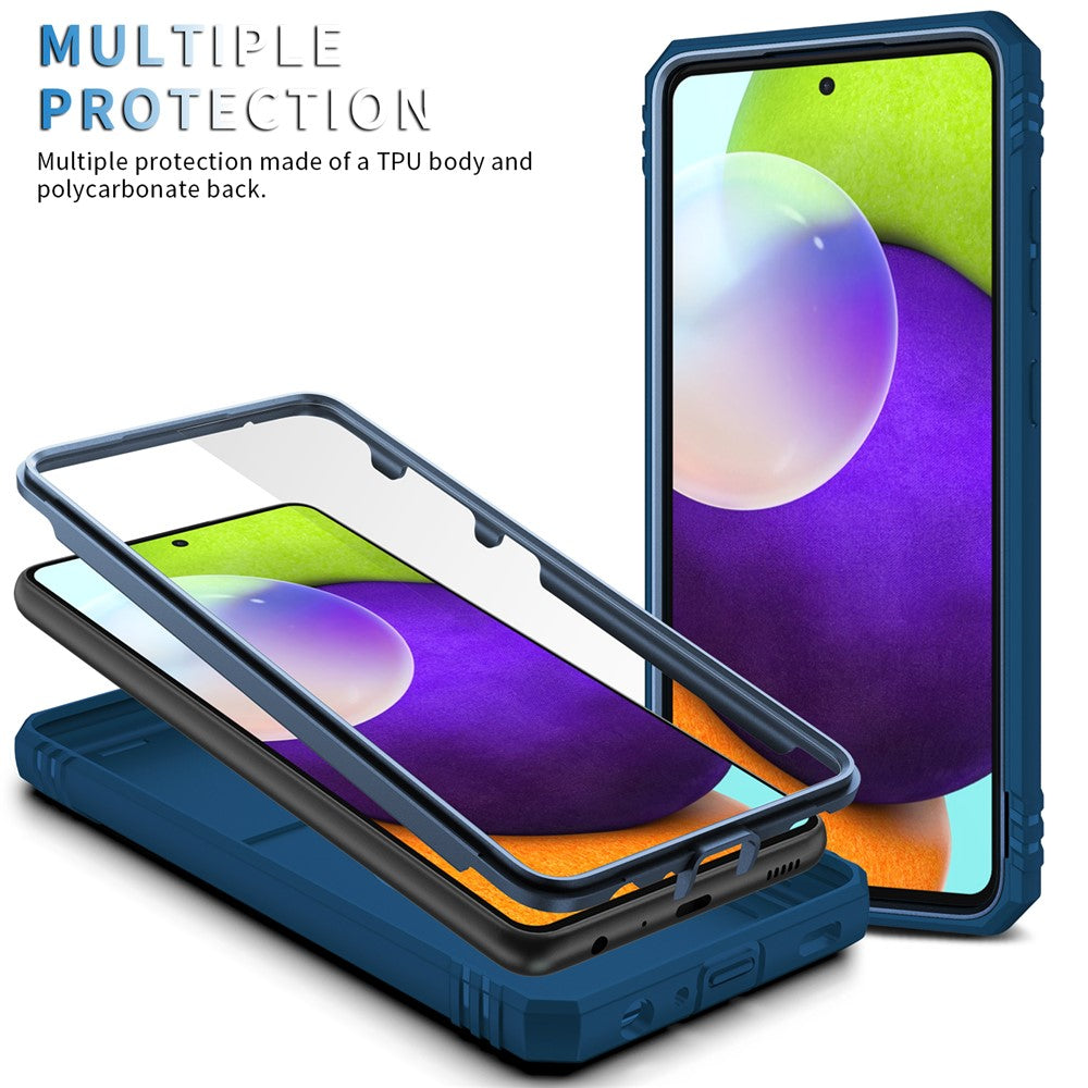 Hybridtelefoncover med kameradæksel, støttefod og kortholder til Samsung Galaxy A52s 5G/A52 4G / 5G