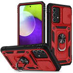 Hybridtelefoncover med kameradæksel, støttefod og kortholder til Samsung Galaxy A52s 5G/A52 4G / 5G