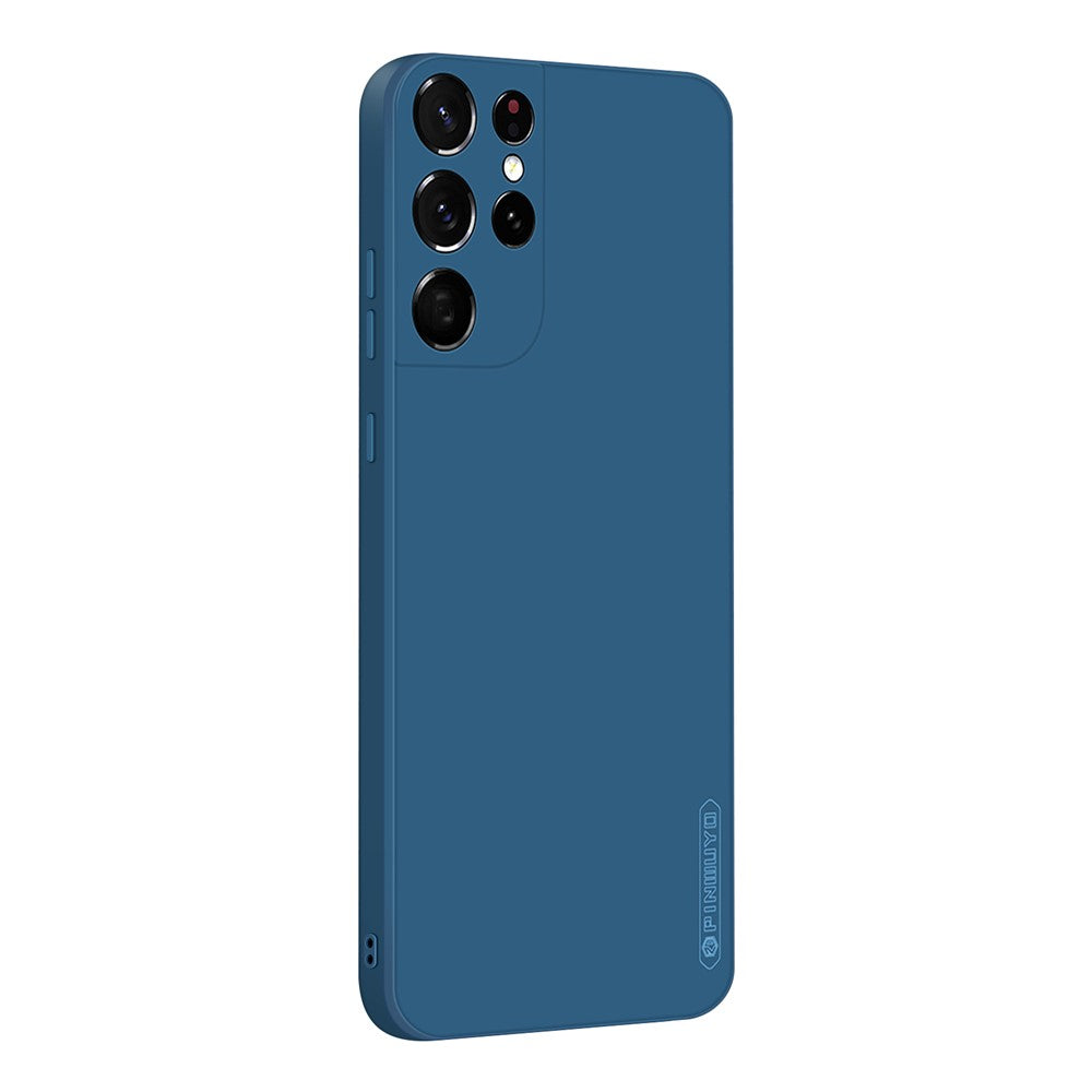 PINWUYO Phone Case for Samsung Galaxy S21 Ultra 5G, Silicone Precise Cutouts Protective Cover