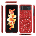 Glittery Electroplating Hard PC Phone Cover Protective Case for Samsung Galaxy Z Flip3 5G