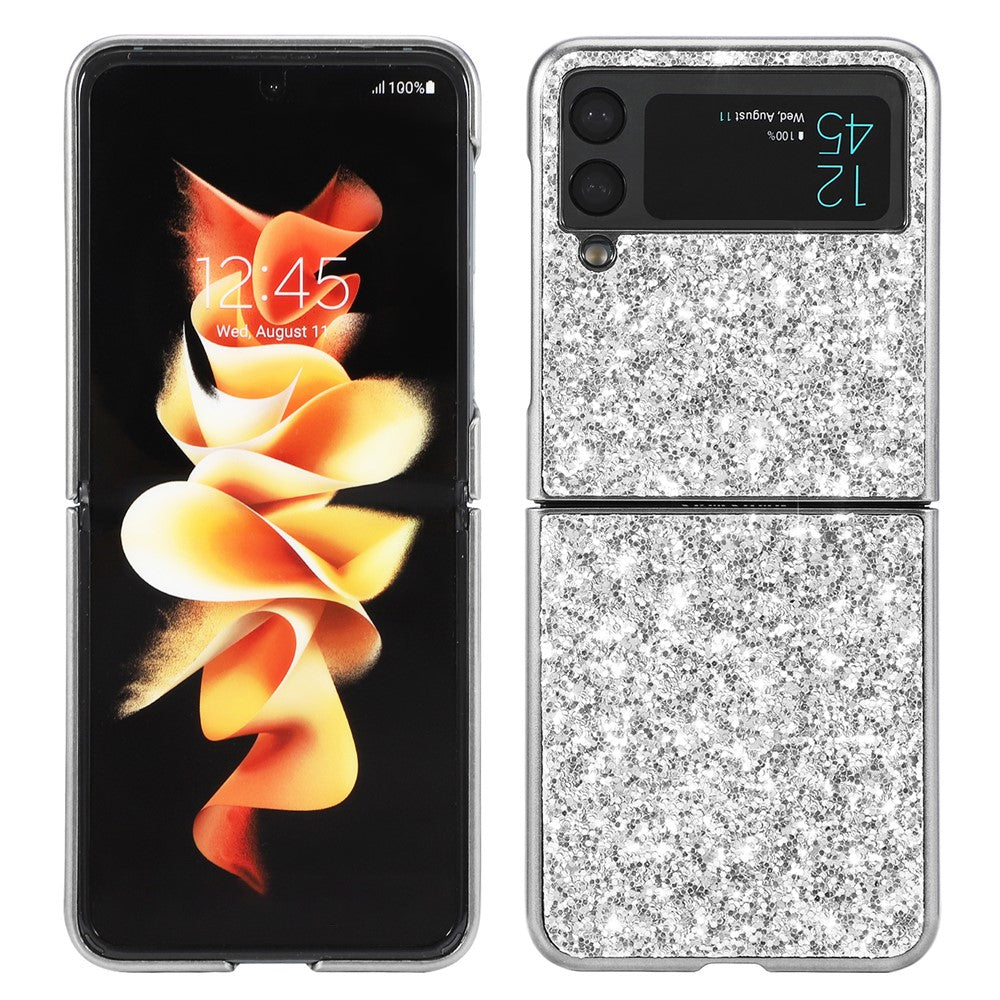 Glittery Electroplating Hard PC Phone Cover Protective Case for Samsung Galaxy Z Flip3 5G