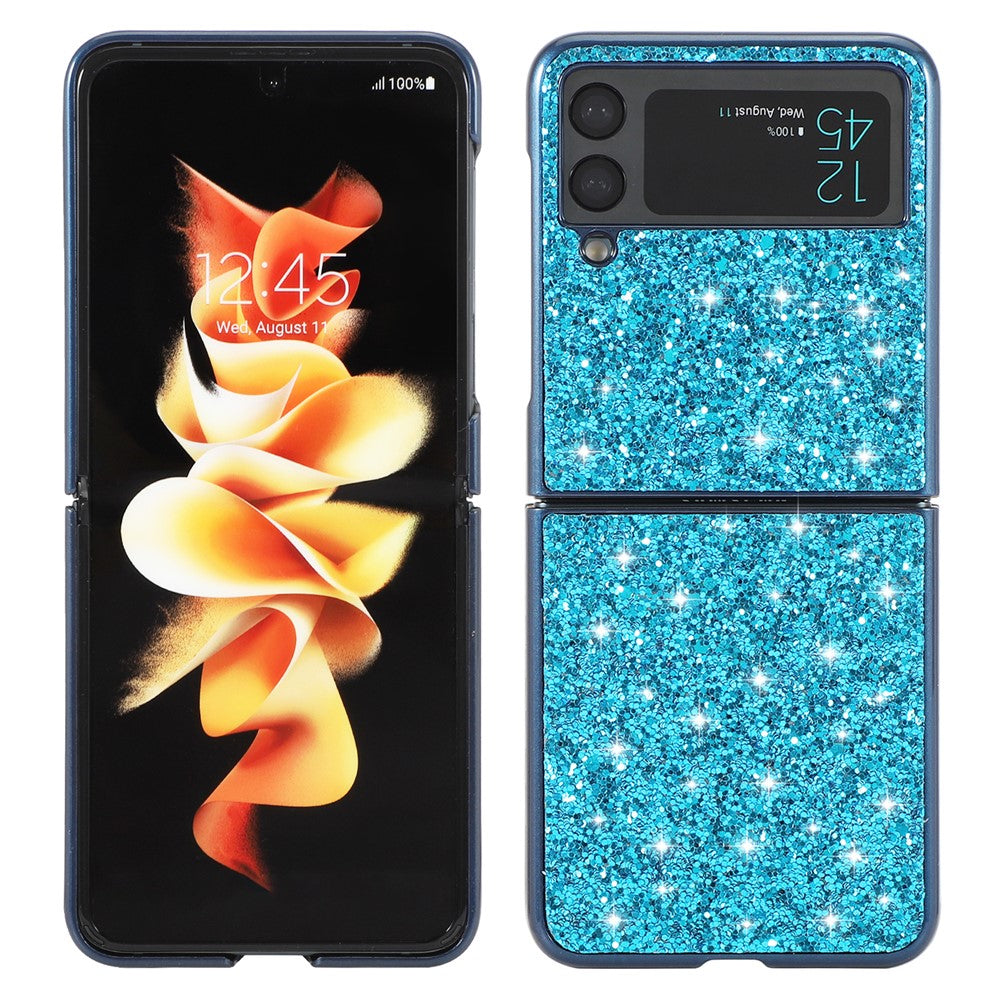 Glittery Electroplating Hard PC Phone Cover Protective Case for Samsung Galaxy Z Flip3 5G