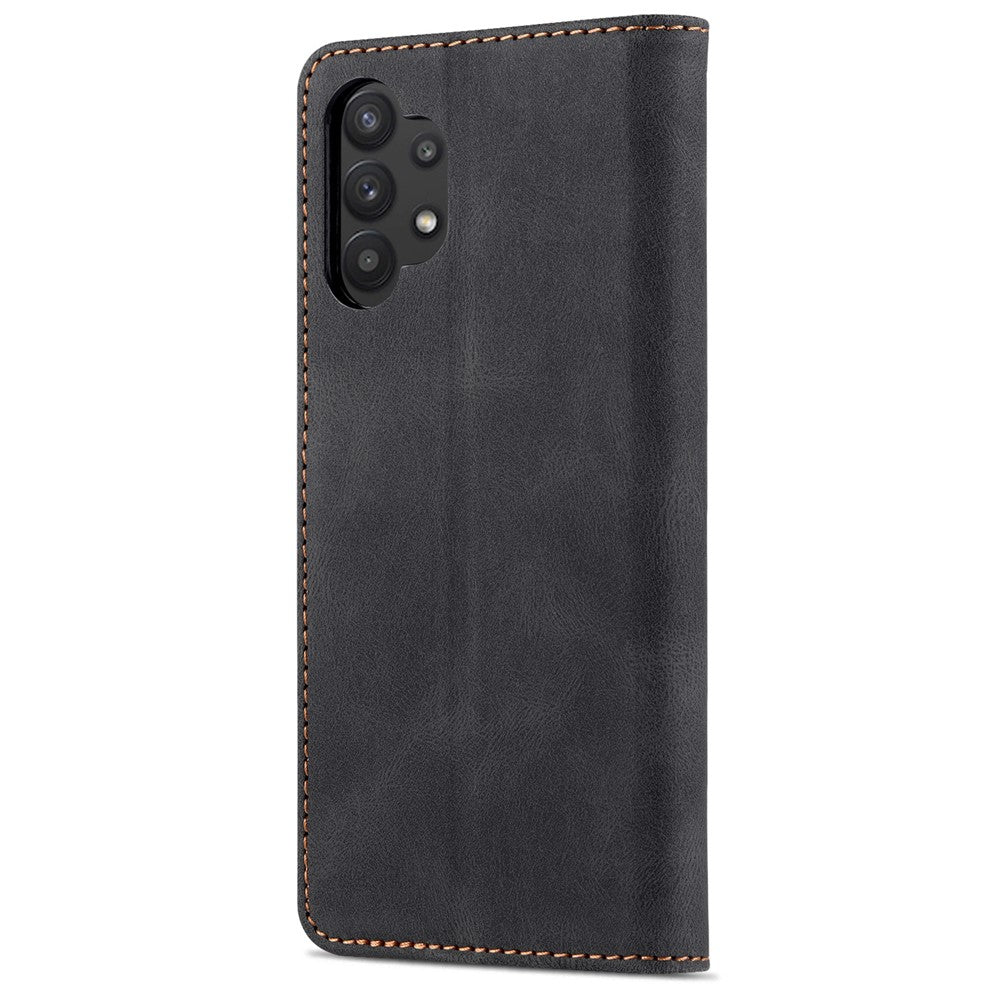 AZNS Anti-Scratch Shockproof Wallet Design Phone Case with Stand for Samsung Galaxy A32 5G / M32 5G