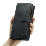 For Samsung Galaxy S20 FE 2022 / S20 FE 4G / S20 FE 5G / S20 Lite Phone Cases with Strap CASEME C30 Zipper Multiple Card Holder PU Leather Cover