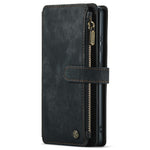For Samsung Galaxy S20 FE 2022 / S20 FE 4G / S20 FE 5G / S20 Lite Phone Cases with Strap CASEME C30 Zipper Multiple Card Holder PU Leather Cover
