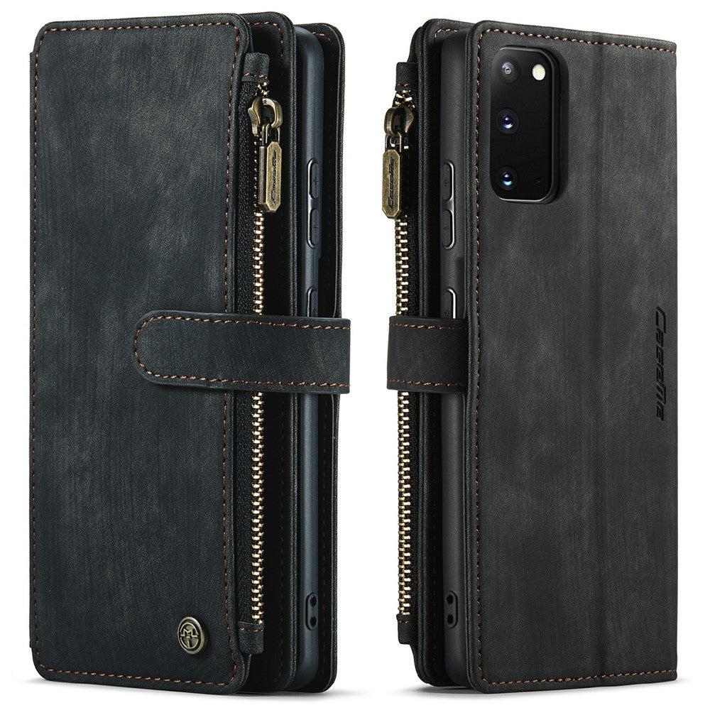 Til Samsung Galaxy S21 Ultra 5G Telefoncovers med strop CASEME C30 Lynlås Flere kortholder PU lædercover