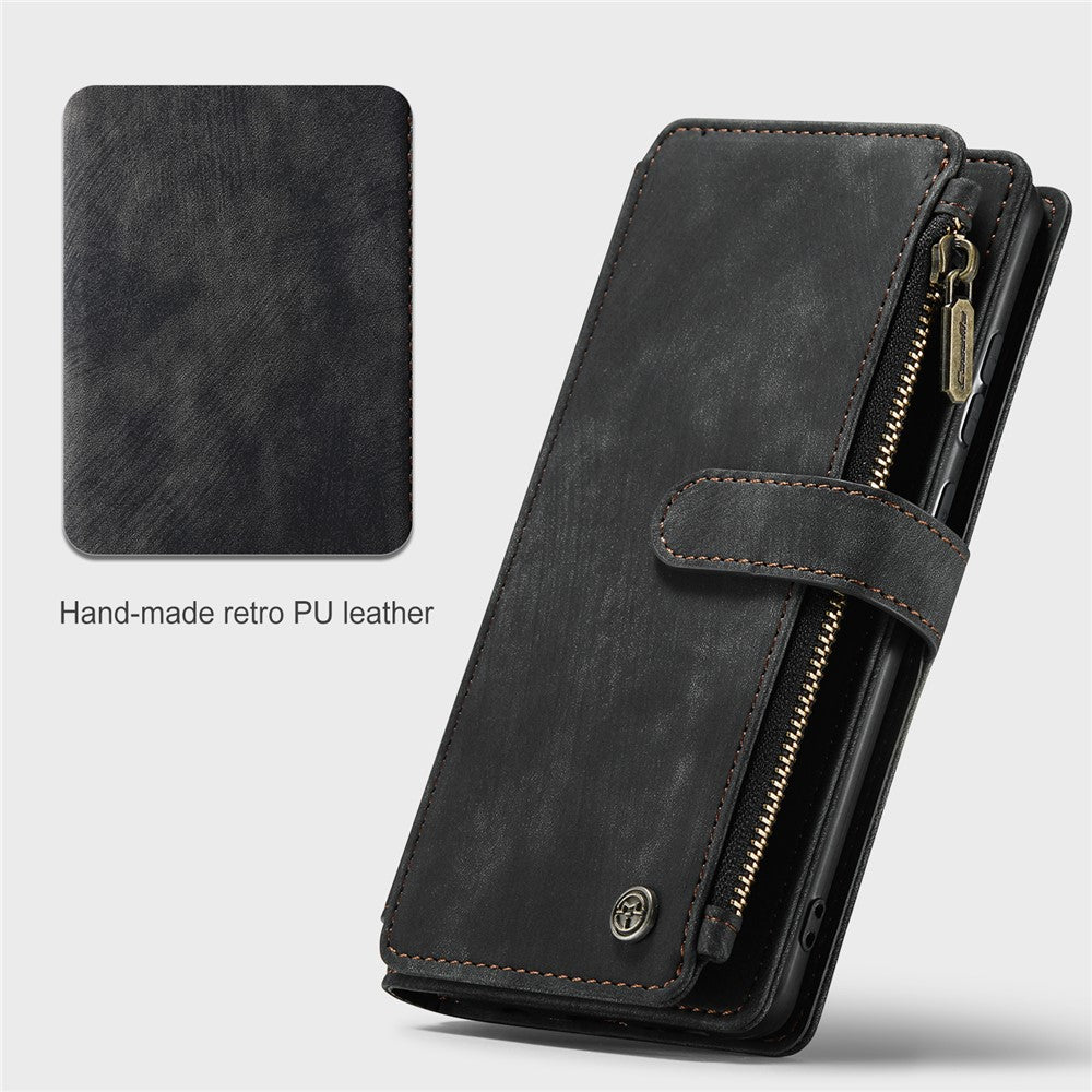 For Samsung Galaxy A52s 5G / A52 4G / 5G Phone Cases with Strap CASEME C30 Zipper Multiple Card Holder PU Leather Cover