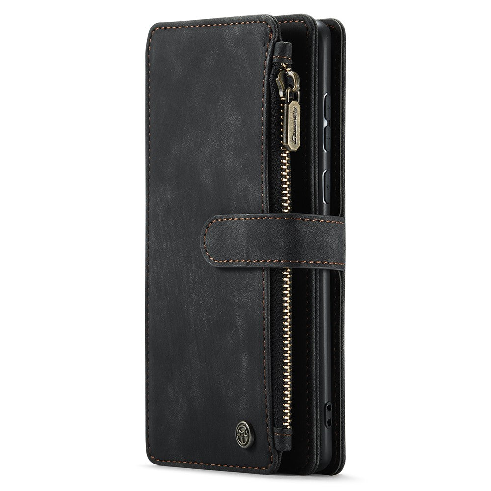For Samsung Galaxy A52s 5G / A52 4G / 5G Phone Cases with Strap CASEME C30 Zipper Multiple Card Holder PU Leather Cover