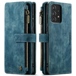 For Samsung Galaxy A52s 5G / A52 4G / 5G Phone Cases with Strap CASEME C30 Zipper Multiple Card Holder PU Leather Cover