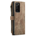 For Samsung Galaxy Note20 Ultra / Note20 Ultra 5G Phone Cases with Strap CASEME C30 Zipper Multiple Card Holder PU Leather Cover