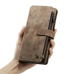 For Samsung Galaxy Note20 Ultra / Note20 Ultra 5G Phone Cases with Strap CASEME C30 Zipper Multiple Card Holder PU Leather Cover
