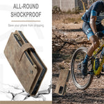 For Samsung Galaxy Note20 Ultra / Note20 Ultra 5G Phone Cases with Strap CASEME C30 Zipper Multiple Card Holder PU Leather Cover