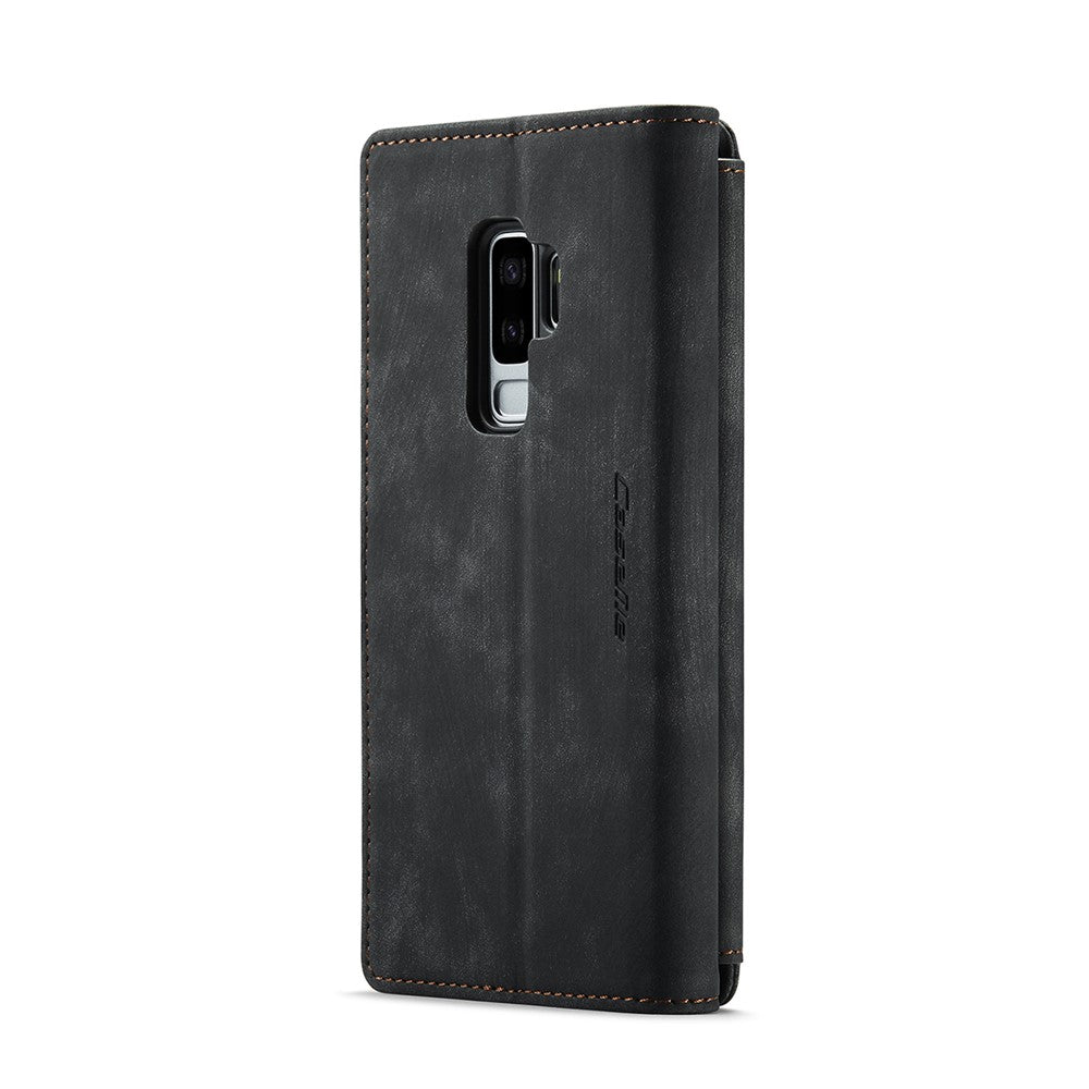 Til Samsung Galaxy S9+ telefonetuier med rem CASEME C30 lynlås, flere kortlommer i PU-læder