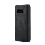 Til Samsung Galaxy S10 Plus telefoncovers med rem CASEME C30 lynlås flere kortholdere PU lædercover