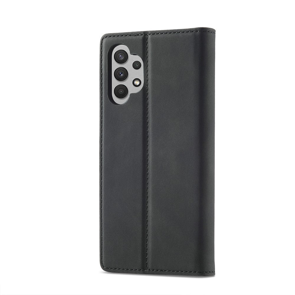 LC.IMEEKE Leather Well-Protected Anti-Fall Wallet Design Strong Magnetic Phone Shell Case with Stand for Samsung Galaxy A32 5G / M32 5G