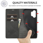 LC.IMEEKE Leather Well-Protected Anti-Fall Wallet Design Strong Magnetic Phone Shell Case with Stand for Samsung Galaxy A32 5G / M32 5G