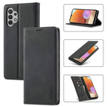 LC.IMEEKE Leather Well-Protected Anti-Fall Wallet Design Strong Magnetic Phone Shell Case with Stand for Samsung Galaxy A32 5G / M32 5G