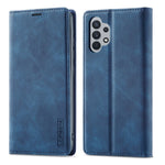 LC.IMEEKE Leather Well-Protected Anti-Fall Wallet Design Strong Magnetic Phone Shell Case with Stand for Samsung Galaxy A32 5G / M32 5G