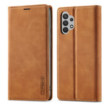 LC.IMEEKE Leather Anti-Drop Durable Wallet Stand Strong Magnetic Phone Protective Shell Case for Samsung Galaxy A32 4G (EU Version)