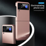 Ultra-thin Electroplating Hard PC Phone Case Cover for Samsung Galaxy Z Flip3 5G