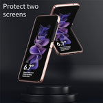 Ultra-thin Electroplating Hard PC Phone Case Cover for Samsung Galaxy Z Flip3 5G