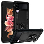 Militærgrads Stødsikkert Telefoncover med Fingerring Kickstand til Samsung Galaxy Z Flip3 5G