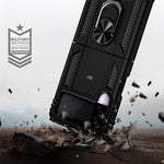 Militærgrads Stødsikkert Telefoncover med Fingerring Kickstand til Samsung Galaxy Z Flip3 5G