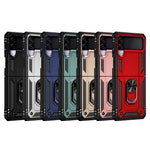 Militærgrads Stødsikkert Telefoncover med Fingerring Kickstand til Samsung Galaxy Z Flip3 5G