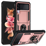 Militærgrads Stødsikkert Telefoncover med Fingerring Kickstand til Samsung Galaxy Z Flip3 5G