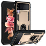 Militærgrads Stødsikkert Telefoncover med Fingerring Kickstand til Samsung Galaxy Z Flip3 5G
