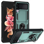 Militærgrads Stødsikkert Telefoncover med Fingerring Kickstand til Samsung Galaxy Z Flip3 5G