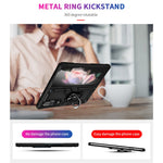 Ring Holder Kickstand Design Anti-fall PC + TPU + Metal Hybrid Phone Cover Shell for Samsung Galaxy Z Fold3 5G