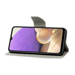 Mønstertryk All-round Beskyttelse Pung Stand Læder Telefoncover med Rem til Samsung Galaxy A32 5G / M32 5G