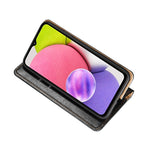 PU Læder Standpung Beskyttende Telefoncover til Samsung Galaxy A03s (164.2mm)