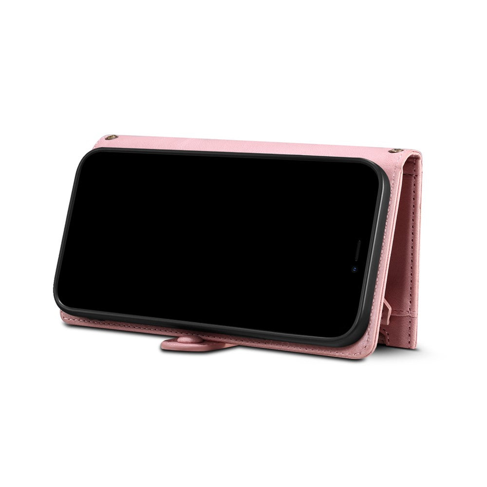 Wallet-telefoncover beskyttende lynlåslomme med rem, kortpladser, multifunktionelt etui, telefoncover med stander til Samsung Galaxy A42 5G