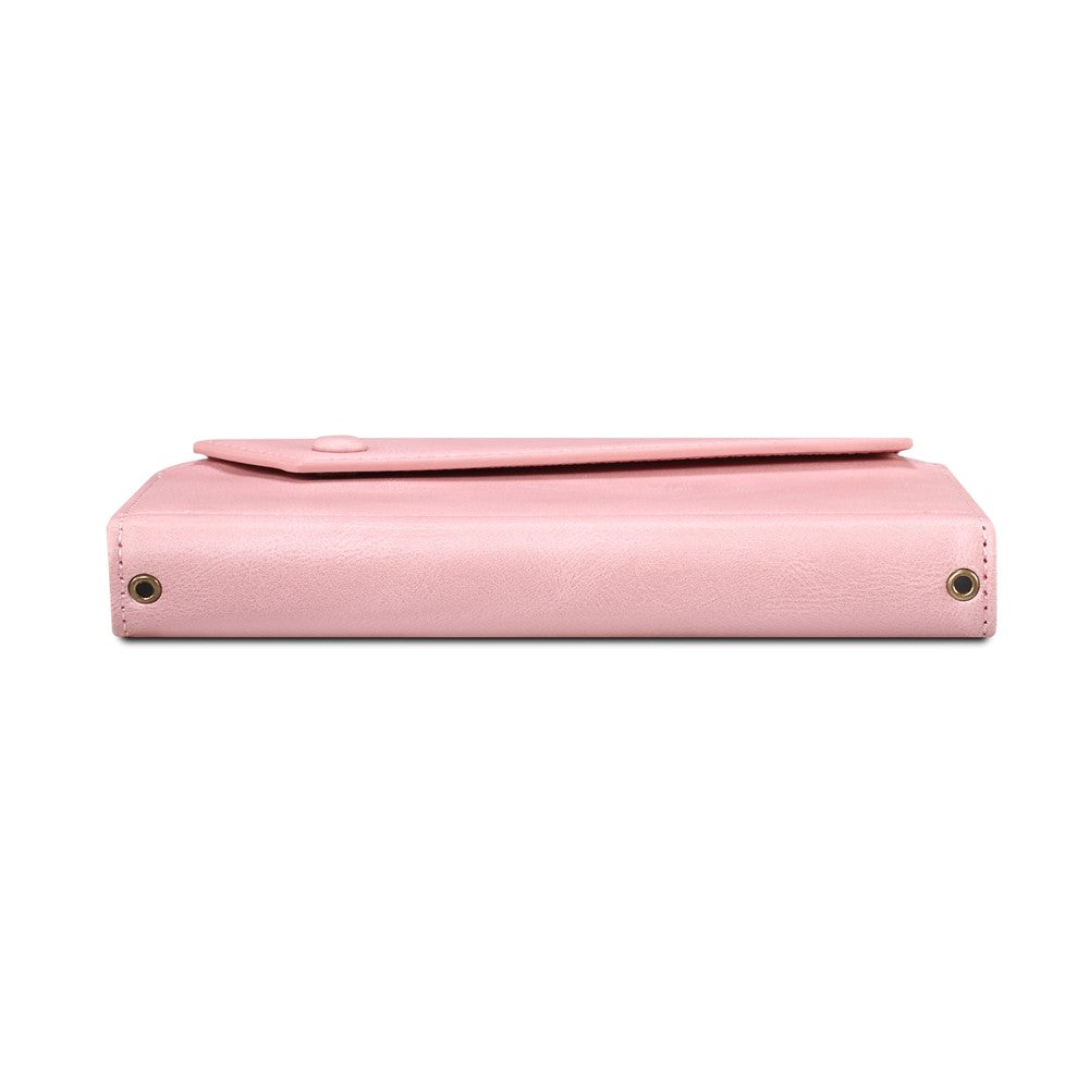 Wallet-telefoncover beskyttende lynlåslomme med rem, kortpladser, multifunktionelt etui, telefoncover med stander til Samsung Galaxy A42 5G