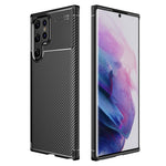 Mjukt TPU-smart, elegant och halkfritt bakskal i kolfiber för Samsung Galaxy S22 Ultra
