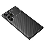 Mjukt TPU-smart, elegant och halkfritt bakskal i kolfiber för Samsung Galaxy S22 Ultra
