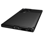 Mjukt TPU-smart, elegant och halkfritt bakskal i kolfiber för Samsung Galaxy S22 Ultra