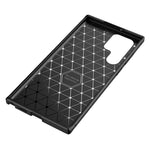 Mjukt TPU-smart, elegant och halkfritt bakskal i kolfiber för Samsung Galaxy S22 Ultra