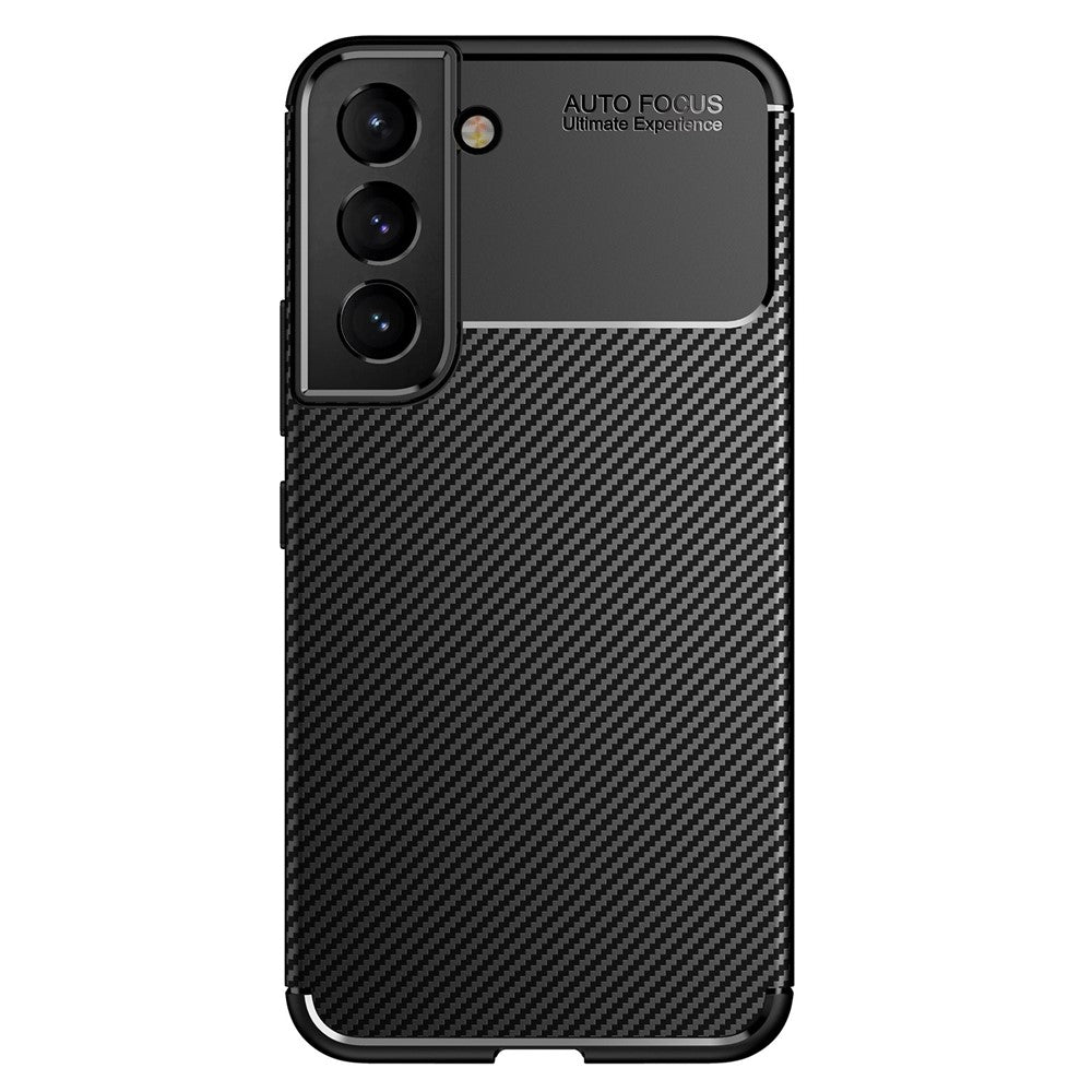 Mjukt TPU-skal i kolfiber som är repfritt och skyddande för mobilen till Samsung Galaxy S22 5G