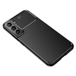 Mjukt TPU-skal i kolfiber som är repfritt och skyddande för mobilen till Samsung Galaxy S22 5G