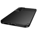 Mjukt TPU-skal i kolfiber som är repfritt och skyddande för mobilen till Samsung Galaxy S22 5G