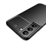 Mjukt TPU-skal i kolfiber som är repfritt och skyddande för mobilen till Samsung Galaxy S22 5G