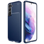 Mjukt TPU-skal i kolfiber som är repfritt och skyddande för mobilen till Samsung Galaxy S22 5G