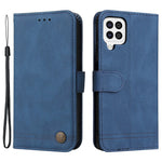 Til Samsung Galaxy A22 4G (EU) / M22 Pung-lædercover med stativ og rem
