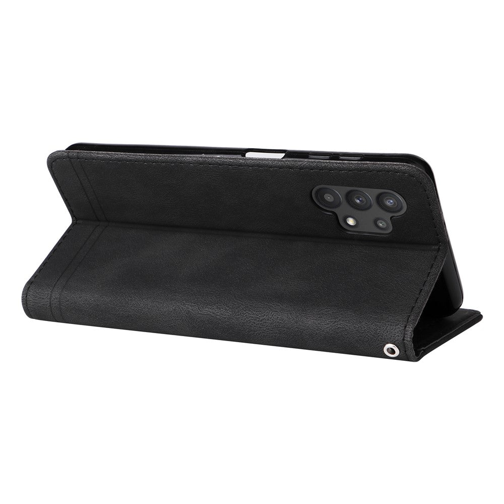 For Samsung Galaxy A32 5G / M32 5G Leather Wallet Cases Skin Touch Phone Cover Stand with Strap