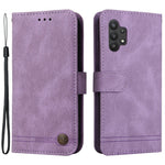 For Samsung Galaxy A32 5G / M32 5G Leather Wallet Cases Skin Touch Phone Cover Stand with Strap