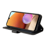 For Samsung Galaxy A32 4G (EU) Leather Wallet Cases Skin Touch Phone Cover Stand with Strap